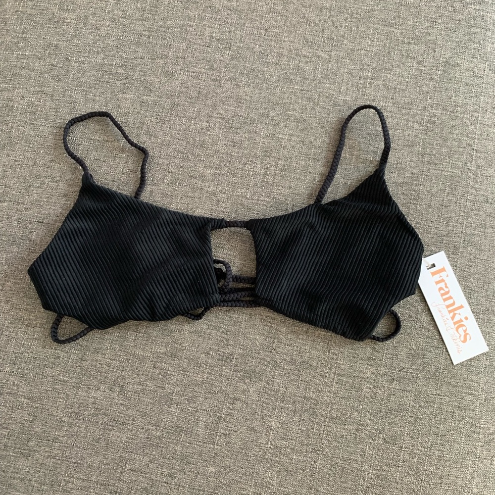 Frankie’s Bikinis Willa ribbed bikini top